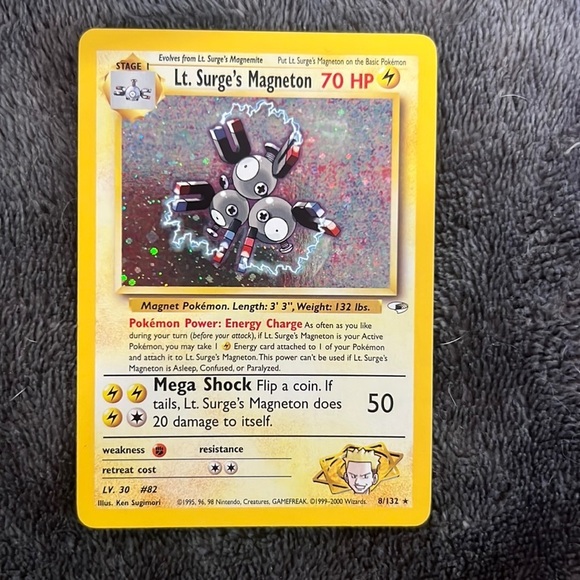 Pokemon Other - 1999 Holographic Lt. Surges Magneton